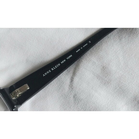 Anne Klein Eyeglass Frames Black Rectangle Rhinestone AKNY3104 57-16 130 - Picture 5 of 5